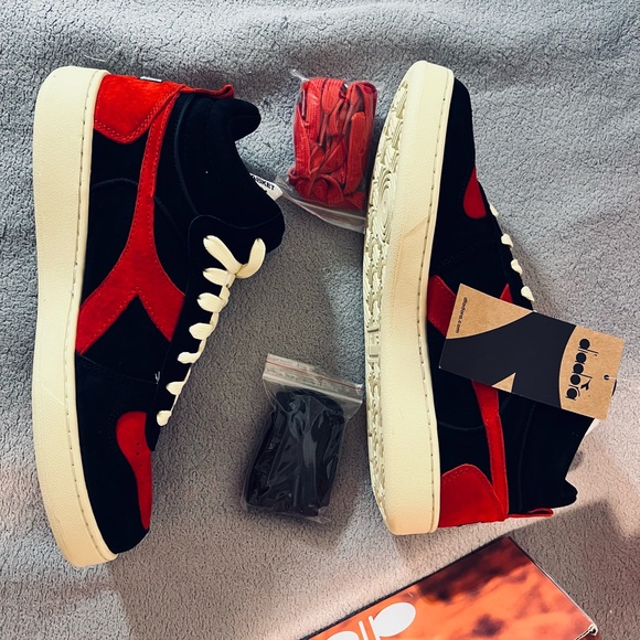 Diadora X Men Magic Basket Mid Phoenix Marve1 34C0808 Black Red Men - Picture 3 of 8